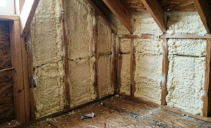 spray foam corner