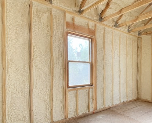 spray foam insulated wall